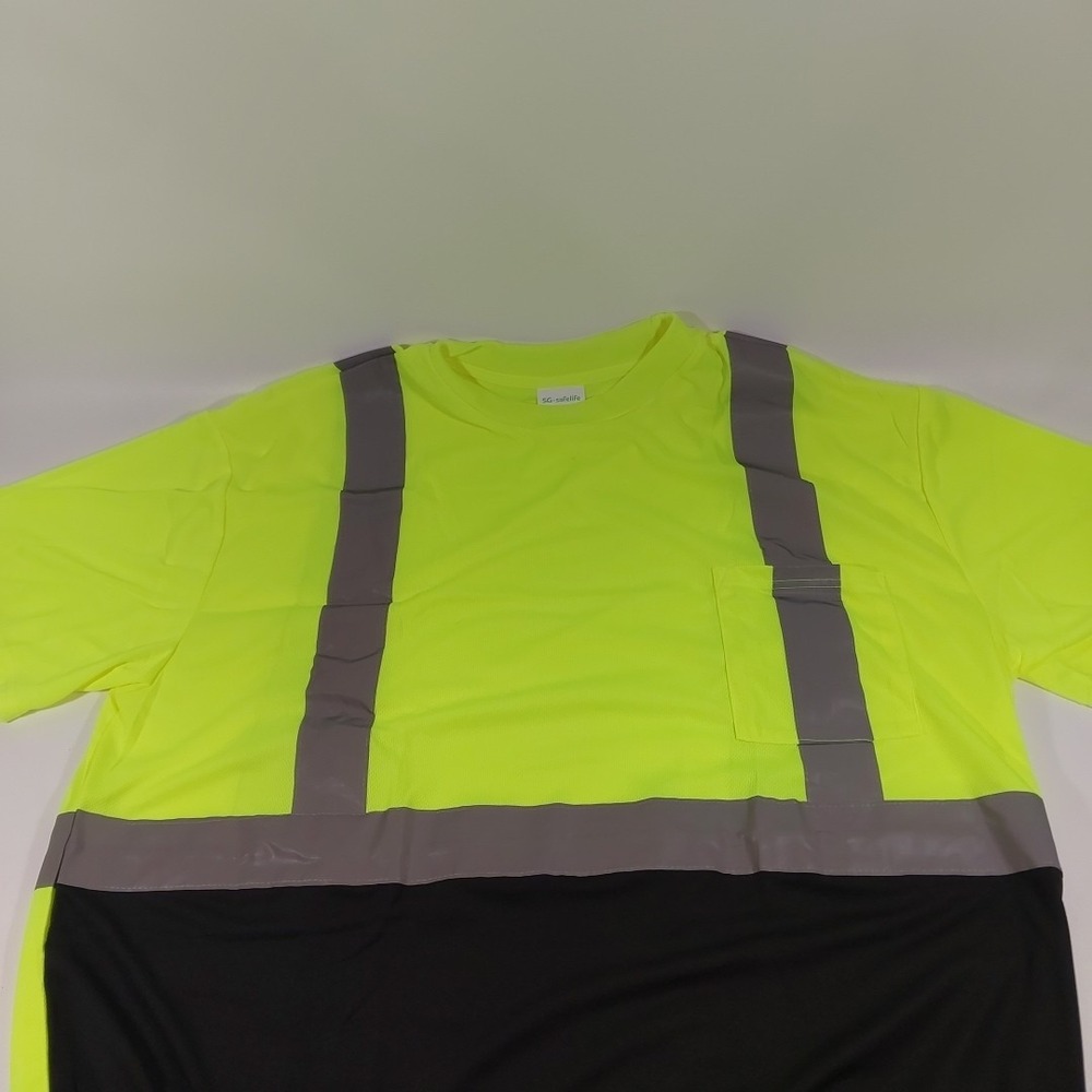 High Visibility Class 2 Reflective Road Work Construction Hi‎ Vis Safety T Shirt